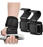 SPORTIC Weight Lifting Hooks (Pair) - Heavy Duty Lifting Wrist Straps, Hand Grip Support for Dead...