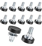 Celuisiva 1/4" Thread Leveling Feet, 12 PCS Furniture Levelers with T-Nuts, Adjustable Furniture ...