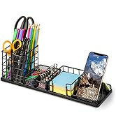 Desk Organizers and Accessories, Office Supplies Desk Organizer with Pen Holder, DIY Desktop Orga...
