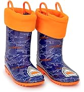 Toddler Rain Boots, Kids Rain Boots for Girls and Boys Rain Boots - Rubber with Fun 3D Patterns &...
