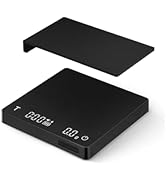 Mini Coffee Scale with Timer -VABICA Rechargeable Espresso Scale Black