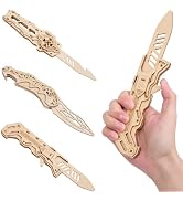 Uplike 3D Wooden Puzzle for Adults: 3-in-1 DIY Wooden Puzzles Knife Kit - 134 Pcs Brain Teaser Me...