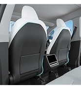 TOPABYTE Seat Back Kick Protector for Tesla Model Y Model 3 Model S Model X Leather Backseat Mats...