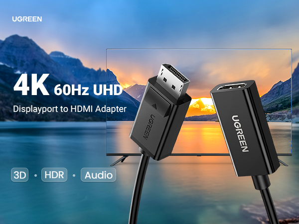 DisplayPort to HDMI Adapter
