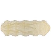 Nouvelle Legende Faux Fur Sheepskin Premium Rug Duo (23 in. X 73 in.) White