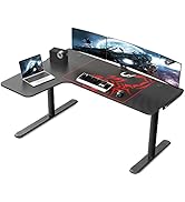 EUREKA ERGONOMIC L Shaped Gaming Desk, 60 Inch Corner Gaming Desk, Large Computer Desk, PC Gaming...