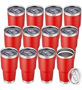 Cool Yoleb 30 oz Tumbler with Lid Stainless Steel Tumblers Bulk Vacuum Insulated Cup Reusable Pow...