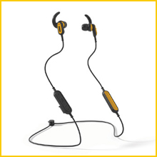 behind-the-neck blue tooth headphones