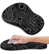 YIWEI Ergonomic Mouse Pad with Wrist Rest - Comfortable Office Mousepad with Memory Foam Wrist Su...