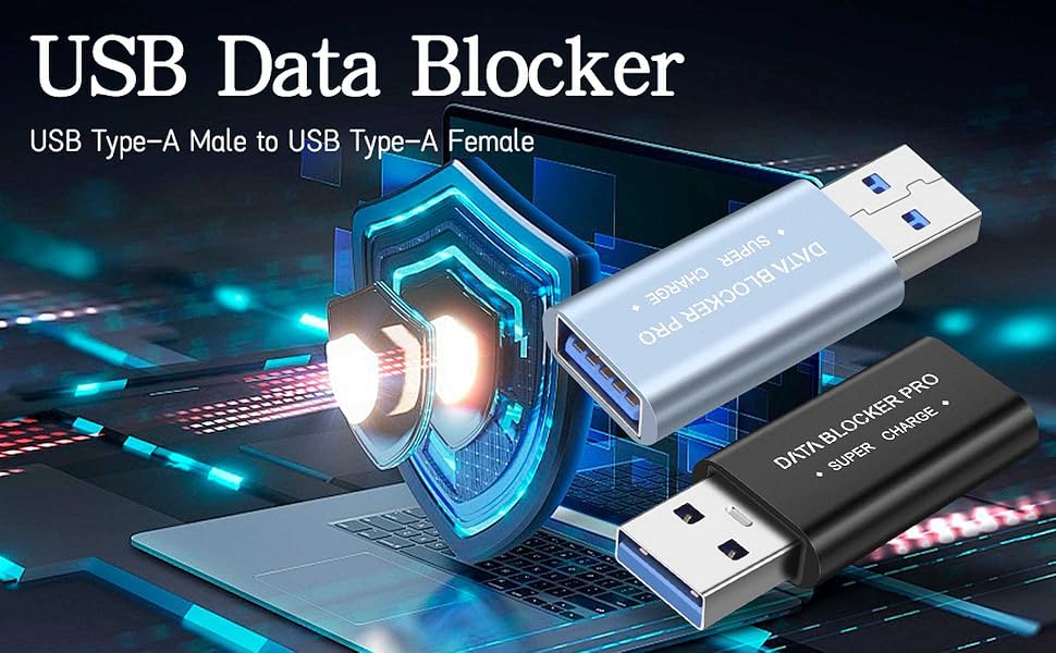 USB 3.0 Data Blocker Data Blocking Adapter Fast Secure Charging Unwanted Data Transfer