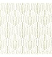 Geometric Hexagon Gold Leaf Peel and Stick Wallpaper 17.3"x78.7" Self-Adhesive Wall Paper, Boho C...