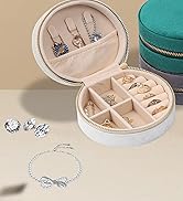 Dajasan Velvet Jewelry Box, Small Travel Jewelry Case, Portable Travel Jewelry Organizer Box for ...