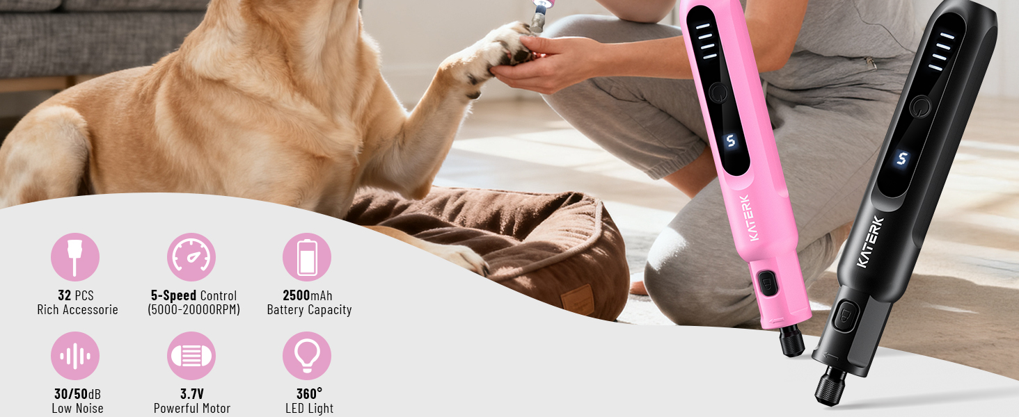 dog nail grinder quiet for large dogs