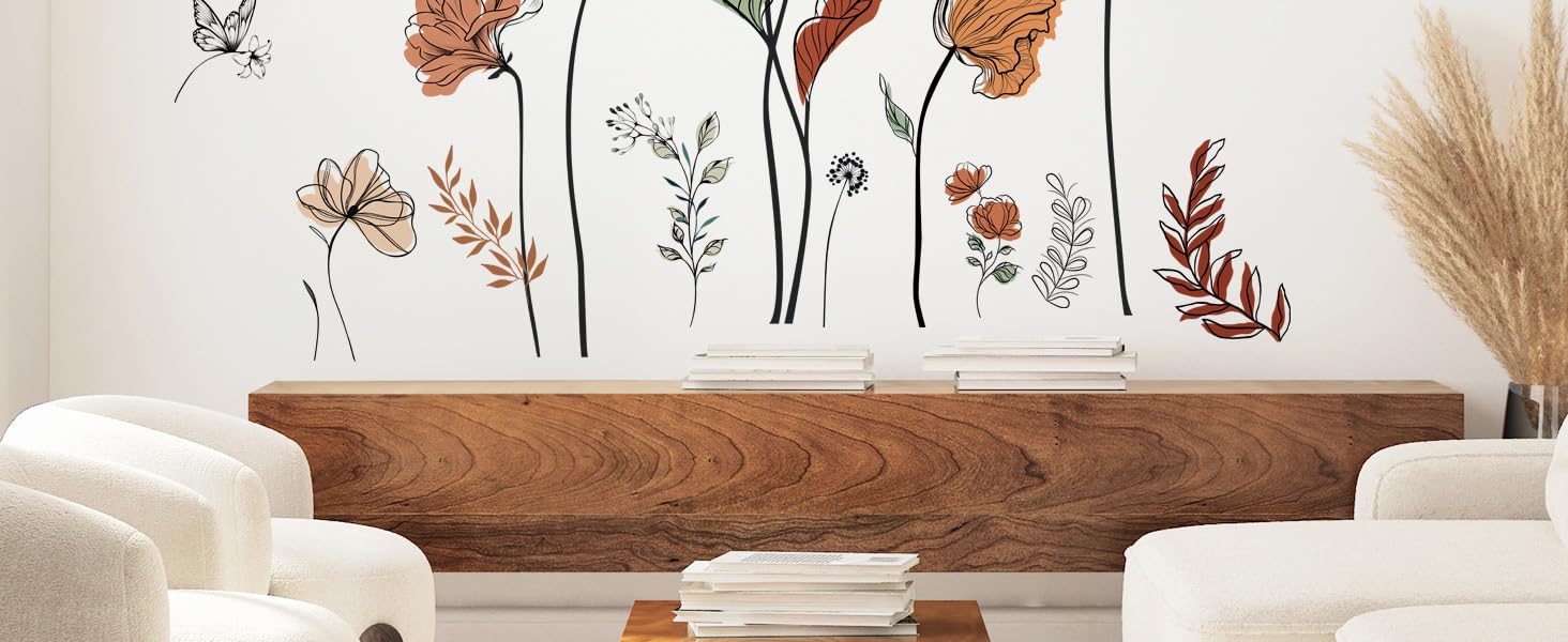 boho flower wall decal DM2018