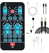 High-Definition Portable Voice Changer Sound Card with Real-Time Transformation, Ideal for Stream...