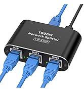THXCDBID Ethernet Splitter 1 to 3 High Speed LAN Splitter 1000Mbps Gigabit RJ45 Ethernet Switch N...