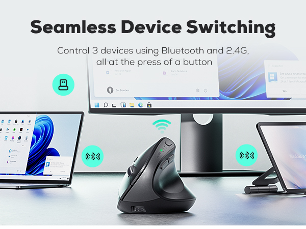 wireless mouse logitech bluetooth computer ergonomic for laptop vertical mice usb pc silent inala