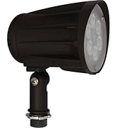 Morris 71679 LED Designer Bullet Flood Light, 15 Watts, 120-277V, 5000K, 1620 lm, 65 Degrees, Bro...
