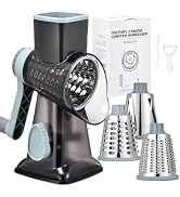Rotary Cheese Grater with Handle Kitchen Shredder Slicer Grater Slicer Ice Shaver Cheese Vegetabl...