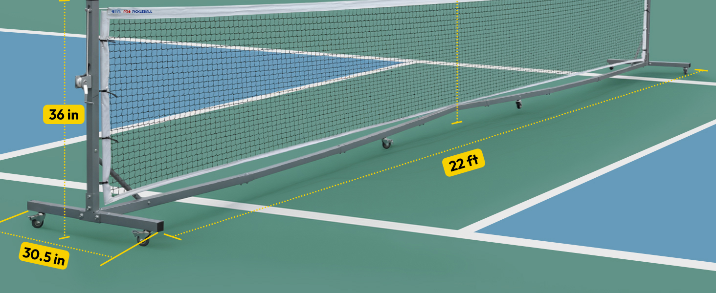 Pickleball Net with heels