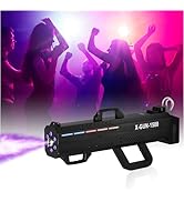Fog Gun1500W with Lights, Strip, Stand, Handheld Fog Machine Smoke Cannon for Parties, Halloween,...