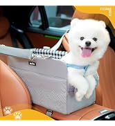 Becivi Console Dog Car Seat for Small Dogs Up to 15lbs, Anti-Collapse Pet Armrest Booster Seat wi...