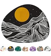 Niniubye Mouse Pad, Premium-Textured Oval Computer Mousepad, 8.7" x 7.1" Thick 3mm Anti-Slip Wate...