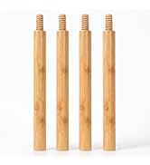 GOGOGO 4 Pack Adjustable Bamboo Shelf Height Expansion Pack No.1(Natural, 0.98 * 3.93)
