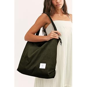 corduroy shoping tote bags