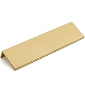 10 Pack goldenwarm 5in Champagne Gold Finger Pulls Cabinet Finger Handles Drawer Edge Pulls Gold ...
