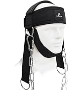 Powerfeng Neck Harness for Weight Lifting: Thicken Neck Exerciser Strengthener Head Weights - Nec...
