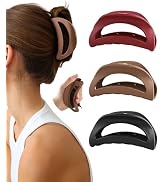 3 Pcs Silicone Hair Clips Flexible Claw Clips for Women Cloud Clip Soft Bendable Hair Claw Clip (...