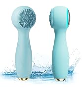 Facial Cleansing Brush, Silicone Face Scrubber with Cold and Hot Compresses for Cleansing Exfolia...