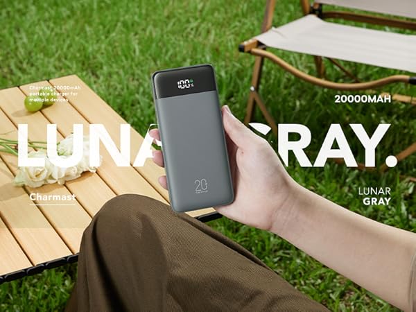 Lunar Gray Portable Charger
