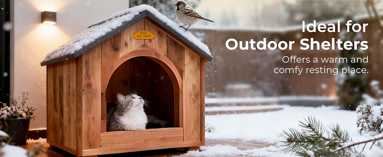 For cat shelter or outdoor cat house to use