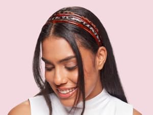 Girl with multiple headbands