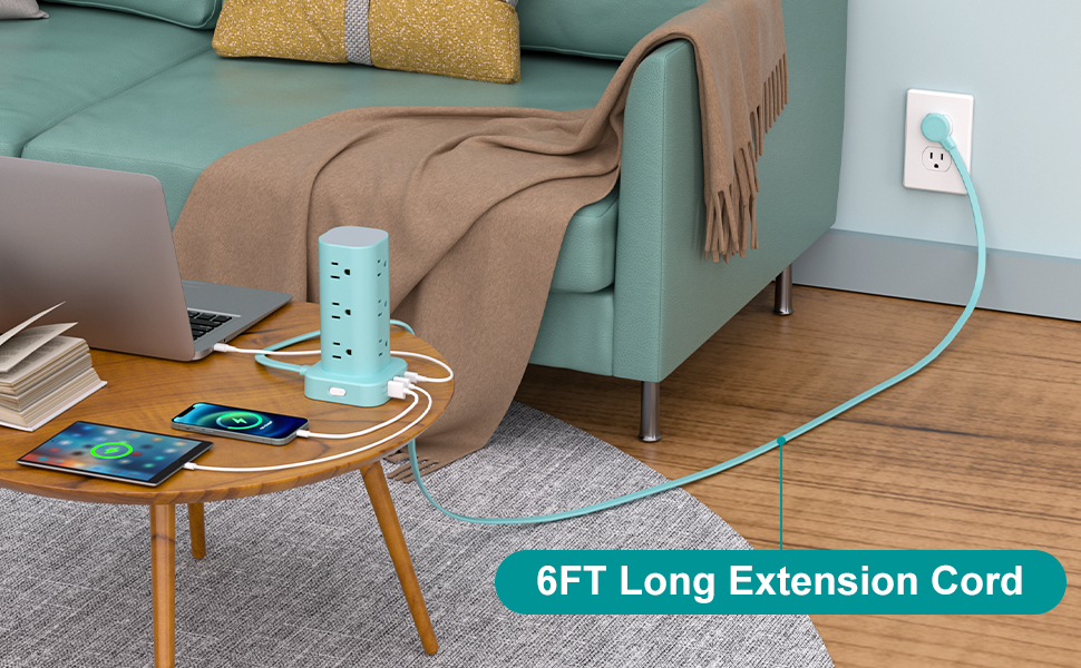Surge Protector Power Strip Tower