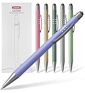 ZenInk Morandi Retractable Gel Pens, 6 Pack Aesthetic Colored Gel Pens, 0.5mm Fine Point Quick Dr...