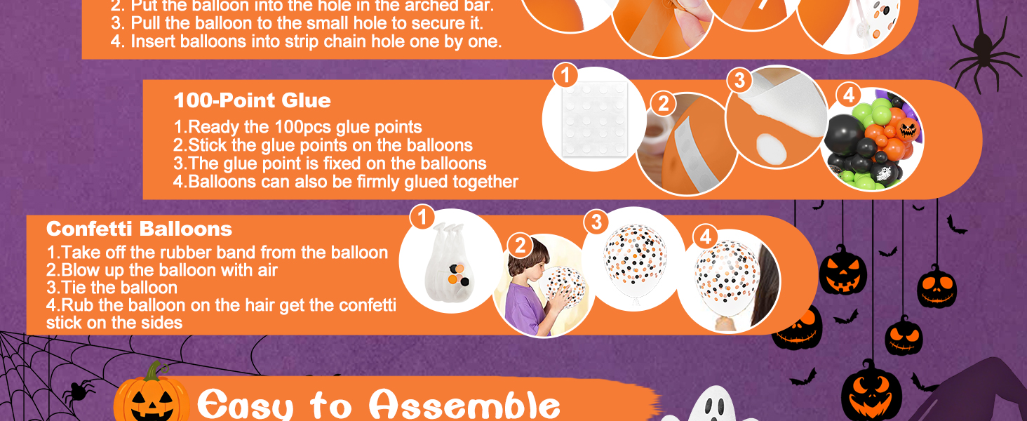 halloween balloon garland