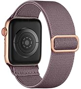 Maledan Stretchy Solo Loop Compatible with Apple Watch Band 44mm 40mm 45mm 41mm 38mm 49mm 42mm Wo...