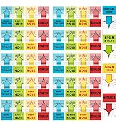 1000pcs Sign Here Tabs Sign Here Stickers Sign Here Flags Sign Here Notarize Initial Here Sign an...