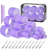 Hair Rollers, IKOCO 4 Sizes Self Grip Hair Rollers Set Includes 60mm 48mm 36mm 25mm Curlers for L...