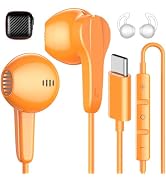 USB C Headphones Wired Earbuds with Mic & Volume Control for iPhone 17 16 Pro Max 15/iPad, Magnet...