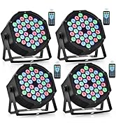 CO-Z 36 LED Stage Lights, RGB Par Lights with Remote Control, DMX Controller Compatible, DJ Light...