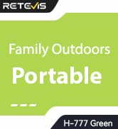 Retevis H-777 Walkie Talkies, Portable FRS Two way Radios Long Range, VOX Handsfree, Rechargeable...