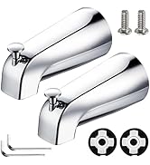 2 Pack Slip on Tub Spout with Diverter, Compatible with American Standard 8888026.002 Tub Spout, ...