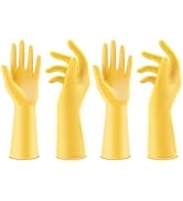 Coopache Long Rubber Gloves for Dishwashing Heavy Duty Reusable Kitchen Glove for Cleaning Waterp...