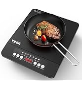 VBGK Single Burner Induction Cooktop,1800W Portable Induction Cooktop,110V Hot Plate with LCD Sen...