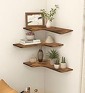L shaped corner floating shelves set of 3