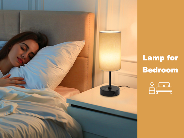 3000K warm light for bedroom as nightsand lamp